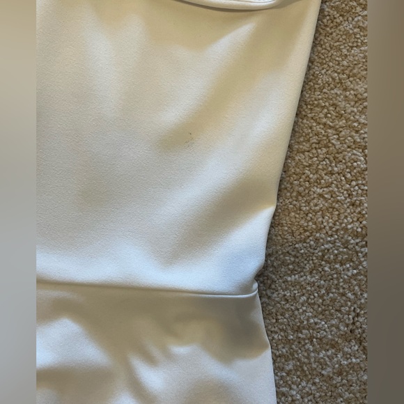 Katie May White Mermaid Spaghetti Strap Sweetheart Neckline Midi Dress Small - Picture 15 of 15